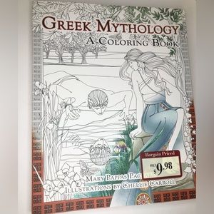 💕3/$15 Greek mythology coloring book educational and fun